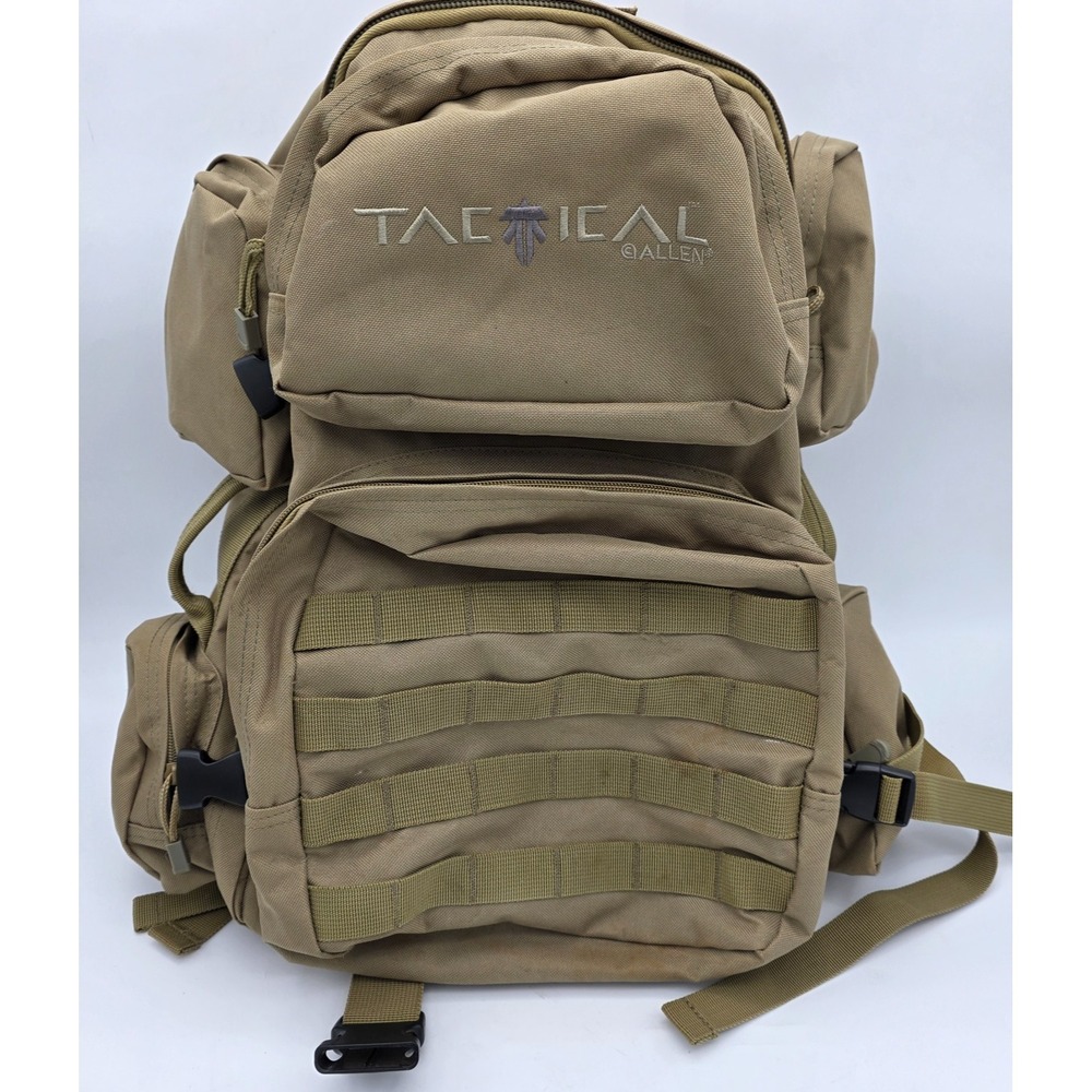 Allen Tactical Backpack Tan Hydration Compatible Adjustable Strap 20.5 in Height